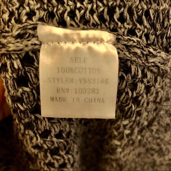 Vintage Havana Open Knit Scull Back Sweater, S - Picture 7 of 11